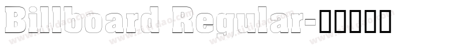 Billboard Regular字体转换